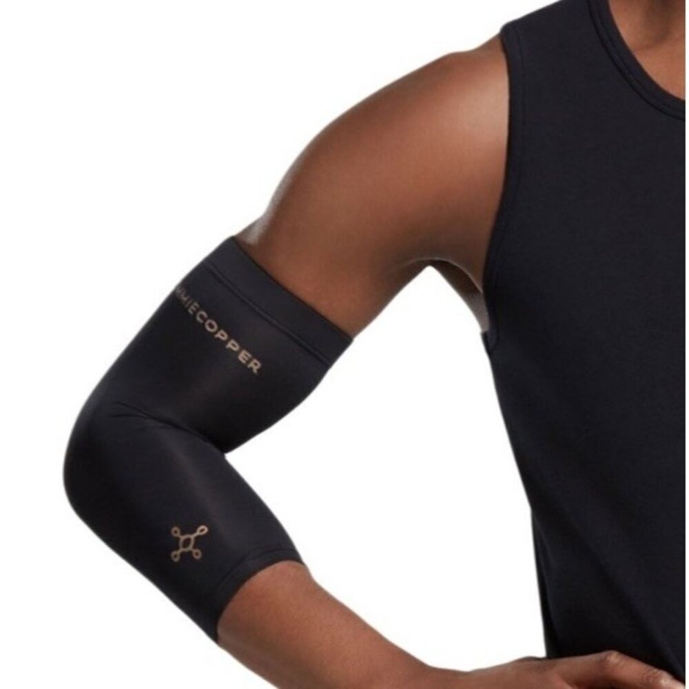 Tommie Copper Vitality Elbow Sleeve Black 6XL Compression Set of Two NWT Active